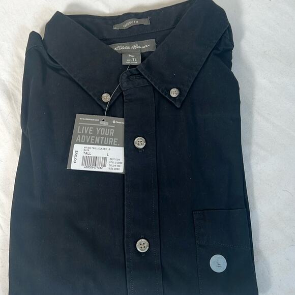 New Men’s Eddie Bauer button down shirt TALL  Large - Picture 1 of 5